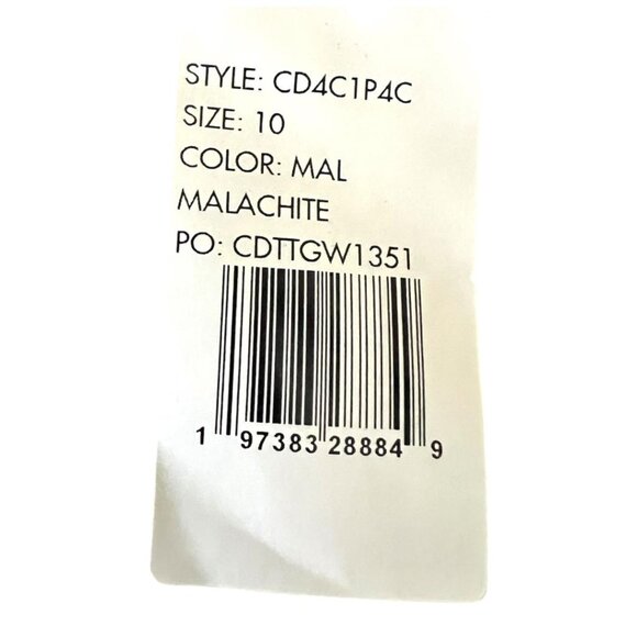 Calvin Klein Womens Dark Green Short Flutter Sleeve Sheath Midi Dress Sz 10 NWT - Picture 5 of 11